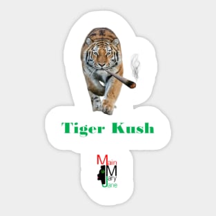Tiger Kush Sticker